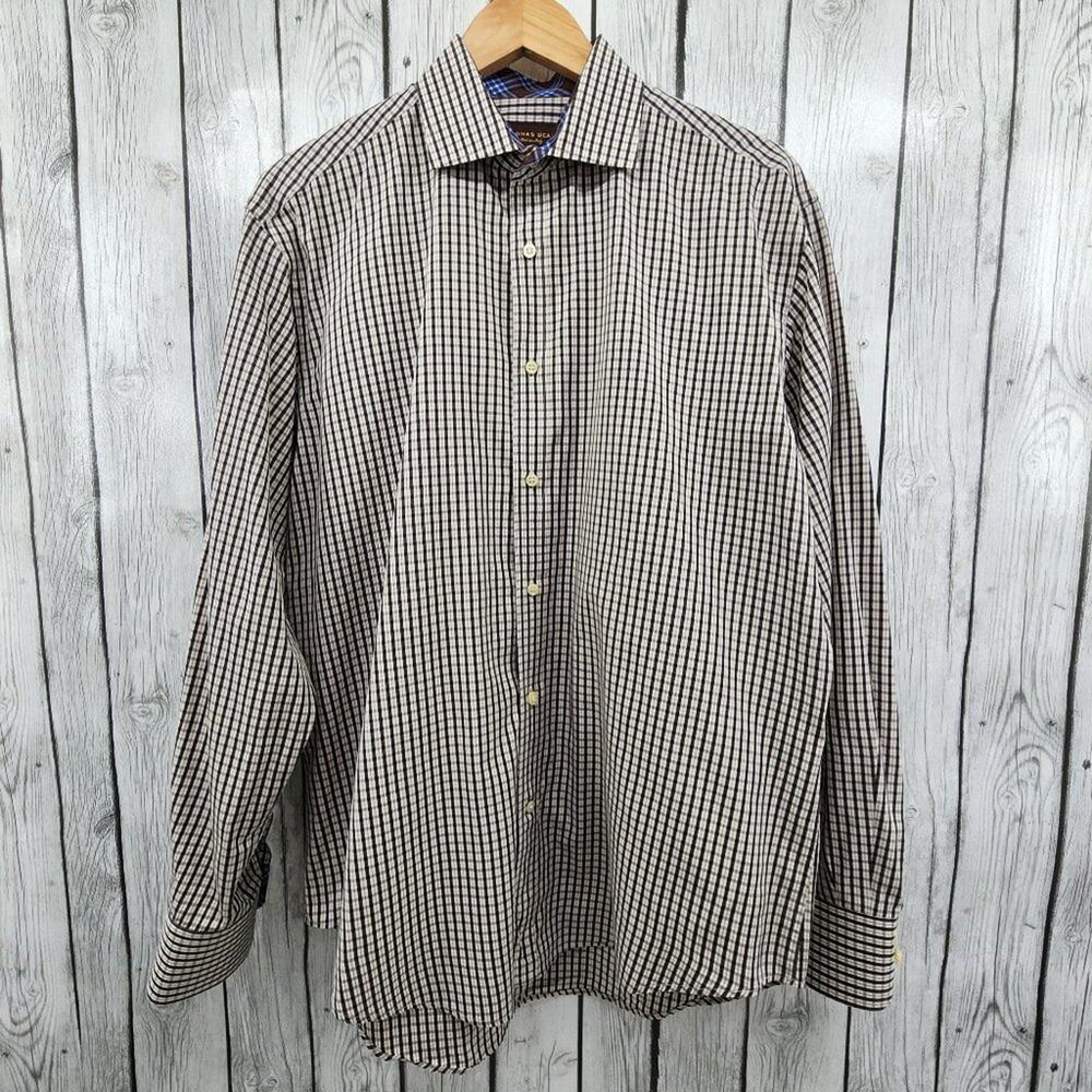 Thomas Dean Long Sleeve Button Down Shirt